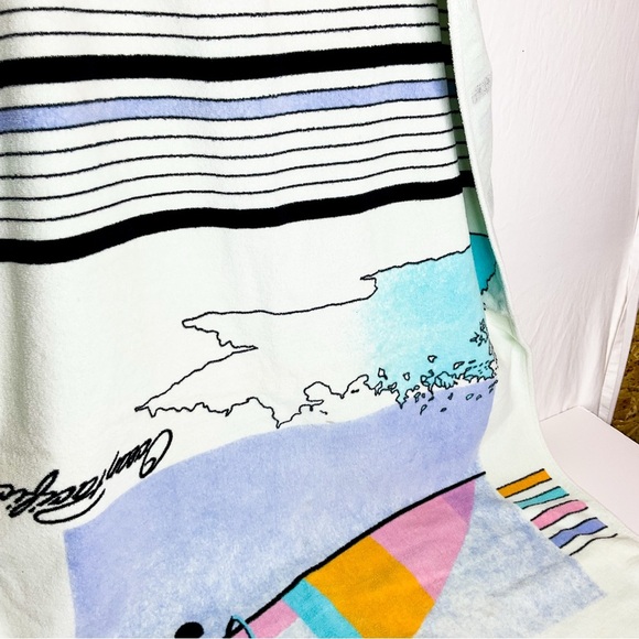 VINTAGE 90s Ocean Pacific Graphic Towel - Picture 3 of 12